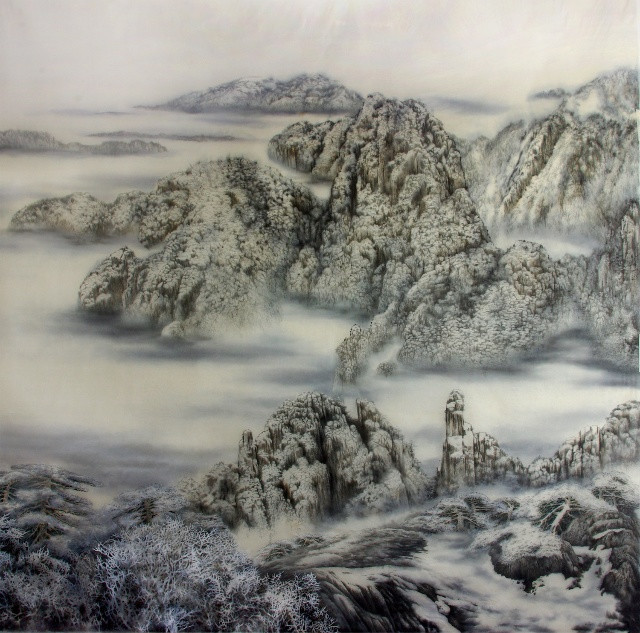 傅畦芷工筆色彩水墨國畫欣賞