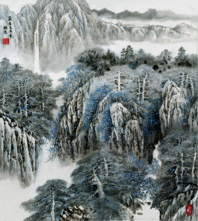 傅畦芷工筆色彩水墨國畫欣賞