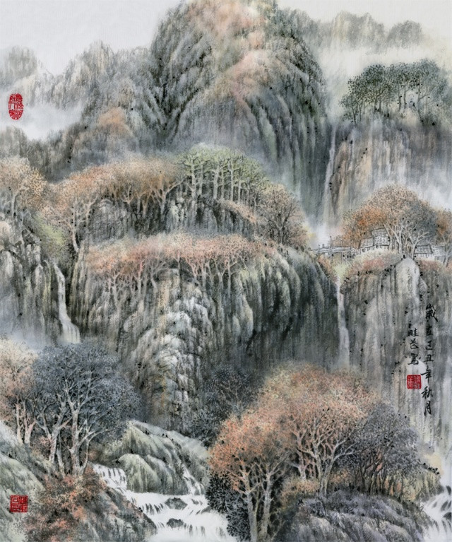 傅畦芷工筆色彩水墨國畫欣賞