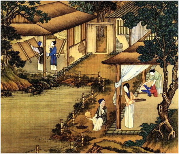 中國(guó)24節(jié)氣古畫(huà)圖，超美國(guó)畫(huà)插畫(huà)欣賞