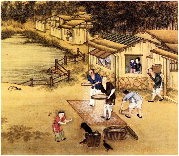 中國(guó)24節(jié)氣古畫(huà)圖，超美國(guó)畫(huà)插畫(huà)欣賞
