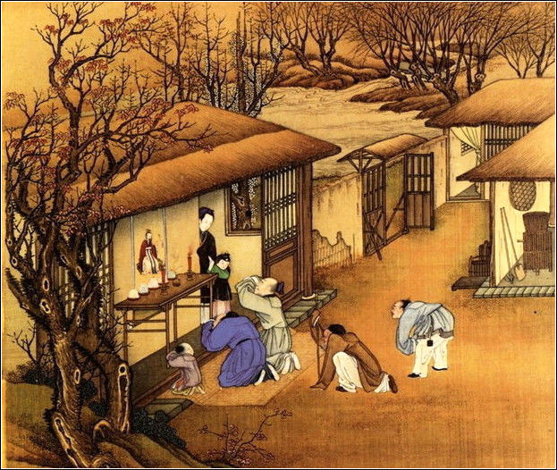 中國(guó)24節(jié)氣古畫(huà)圖，超美國(guó)畫(huà)插畫(huà)欣賞