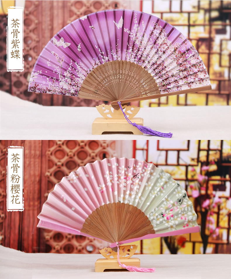 福連文苑復(fù)古絲綢折疊扇