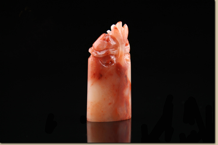 福連文苑壽山石芙蓉凍荷花印章