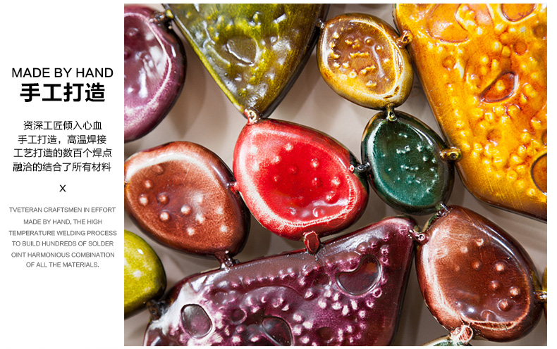 歐式創(chuàng)意壁飾掛件鐵藝魚(yú)立體墻飾掛飾