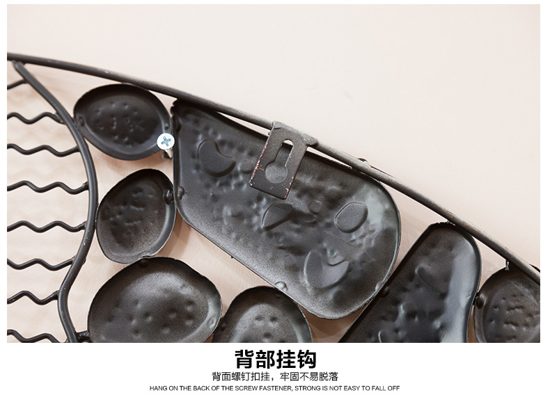 歐式創(chuàng)意壁飾掛件鐵藝魚(yú)立體墻飾掛飾