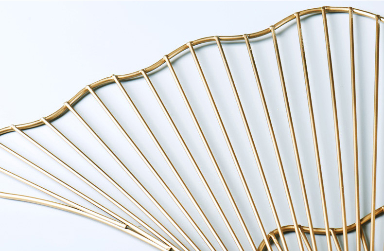 高貴典雅的鐵藝時尚銀杏葉壁飾墻飾