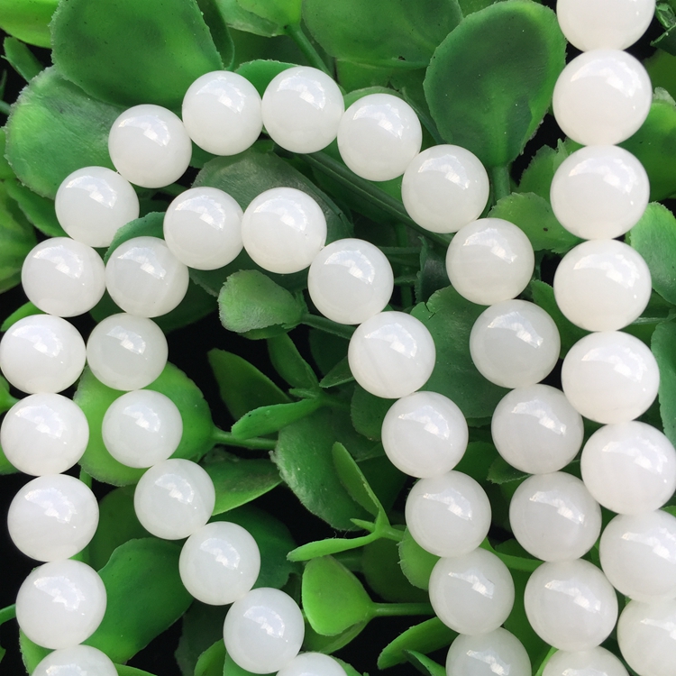 黃巖島無(wú)瑕水透玉化貝殼手串