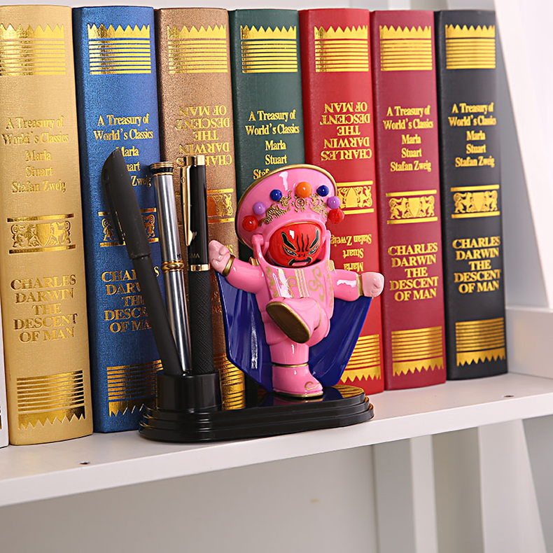 福連文苑川劇臉譜變臉娃娃創(chuàng)意筆筒