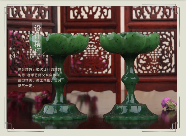 福連文苑文藝碧玉蓮花筆洗和田玉蓮花香爐