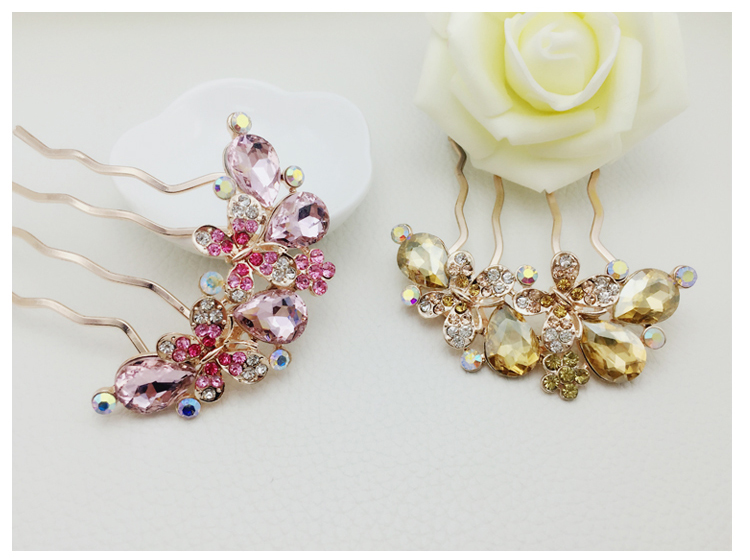 福連文苑珍珠發(fā)梳插梳可愛氣質(zhì)頭飾首飾