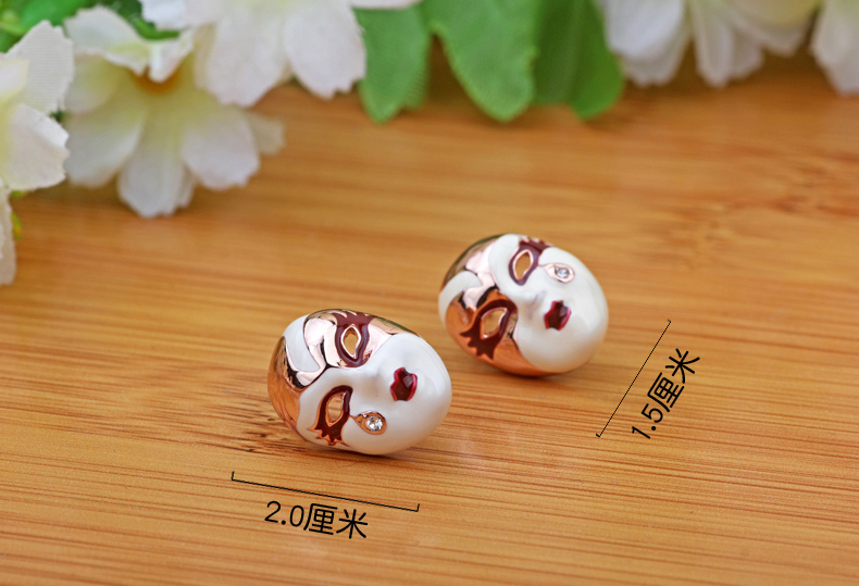 優(yōu)雅的福連文苑京劇臉譜耳環(huán)