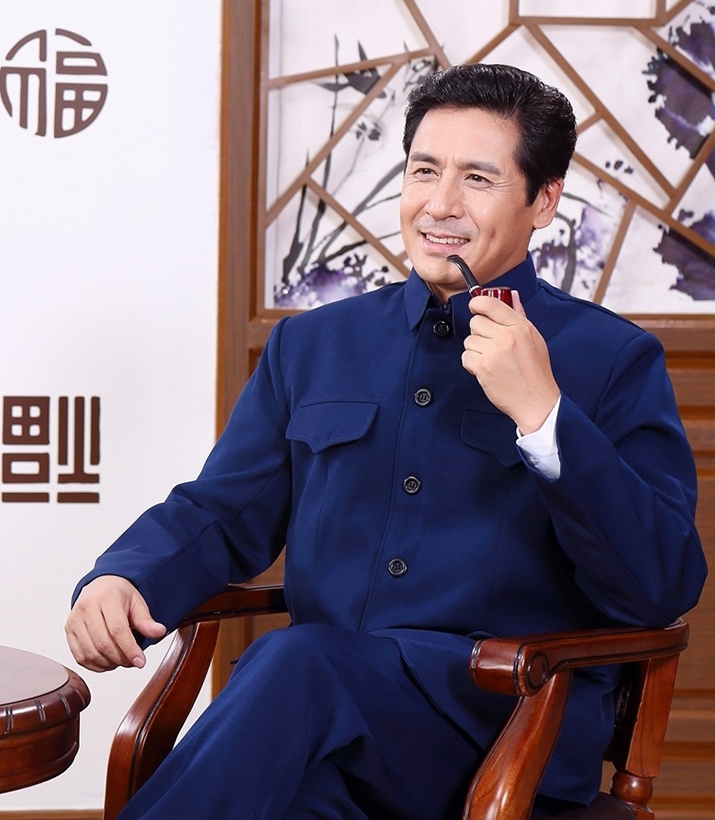 福連文苑精練大方中老年中山裝