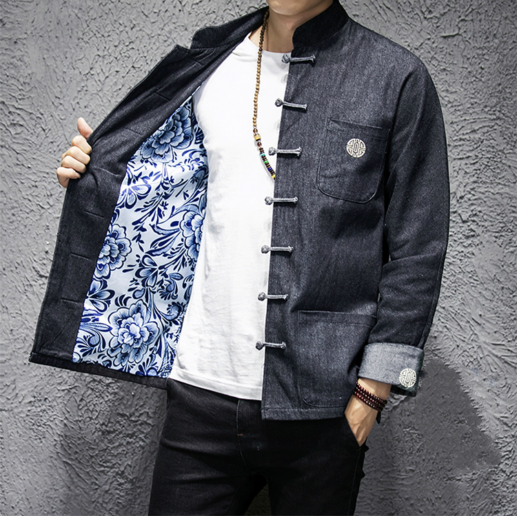 福連文苑夾克立領(lǐng)唐裝