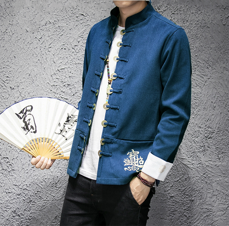 福連文苑夾克立領(lǐng)唐裝