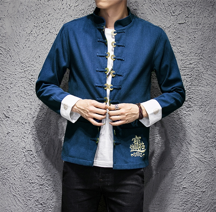 福連文苑夾克立領(lǐng)唐裝