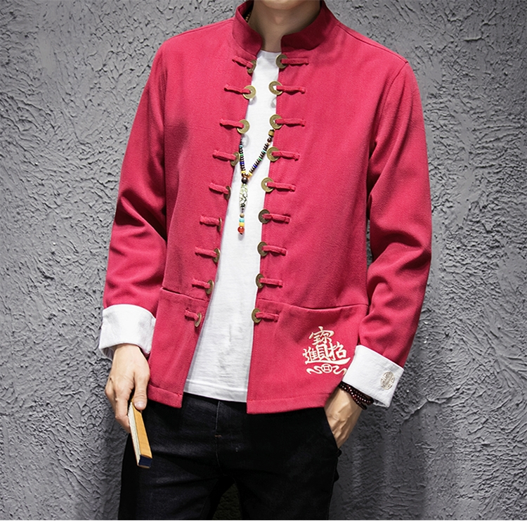 福連文苑夾克立領(lǐng)唐裝