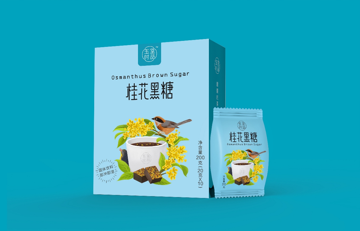創(chuàng)意極簡黑糖茶包裝設(shè)計(jì)