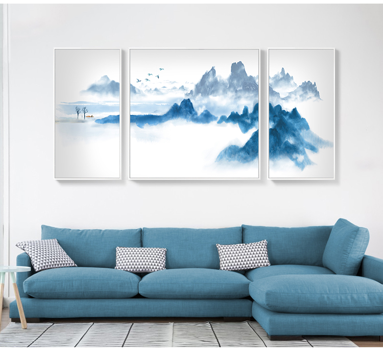 景秀山河，精美水墨裝飾畫