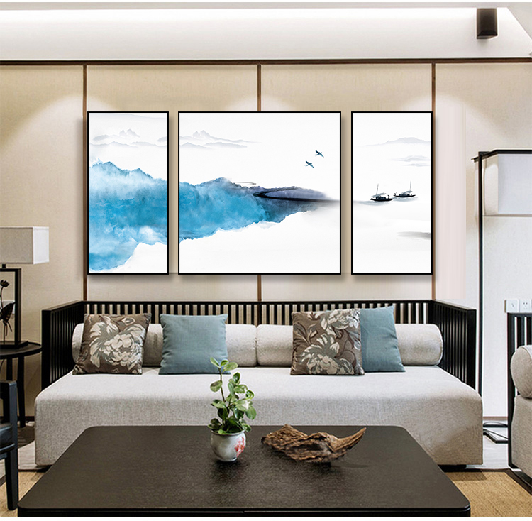 景秀山河，精美水墨裝飾畫