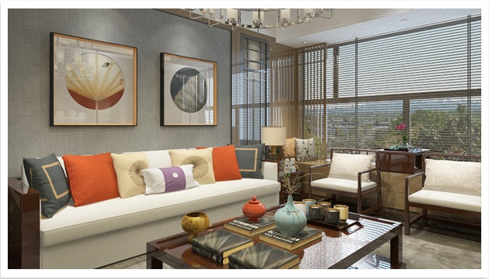 福連文苑簡約意蘊的裝飾畫