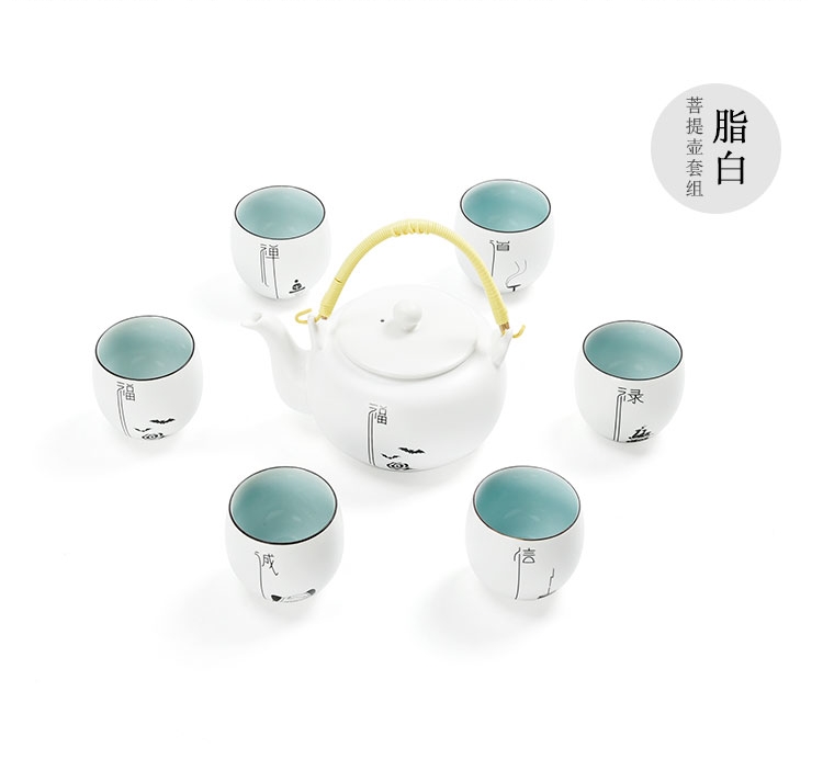 樸實(shí)無華，簡約厚重青釉陶瓷茶具