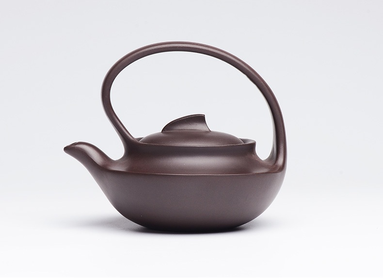 提梁精美紫砂壺，創(chuàng)意手工紫砂壺