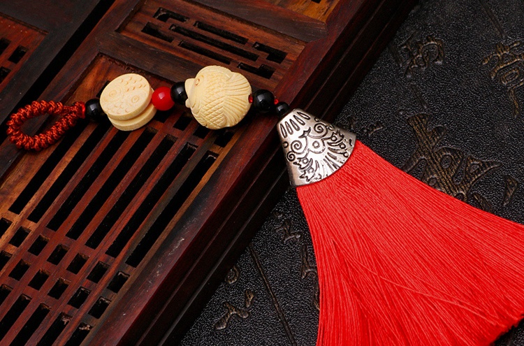 福連文苑流蘇木雕，年年有余細膩木雕