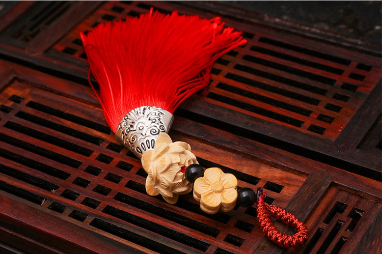 福連文苑流蘇木雕，年年有余細膩木雕