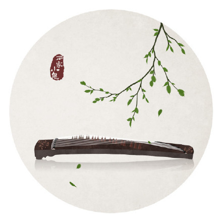 新春寓景插畫(huà)，福連文苑手繪插畫(huà)