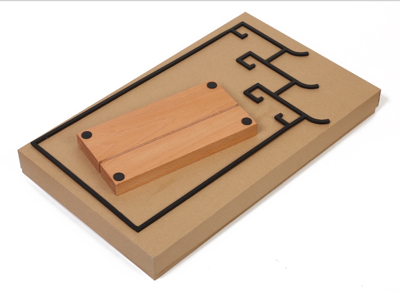 鐵藝微風(fēng)筆架，福連文苑極簡筆架圖片