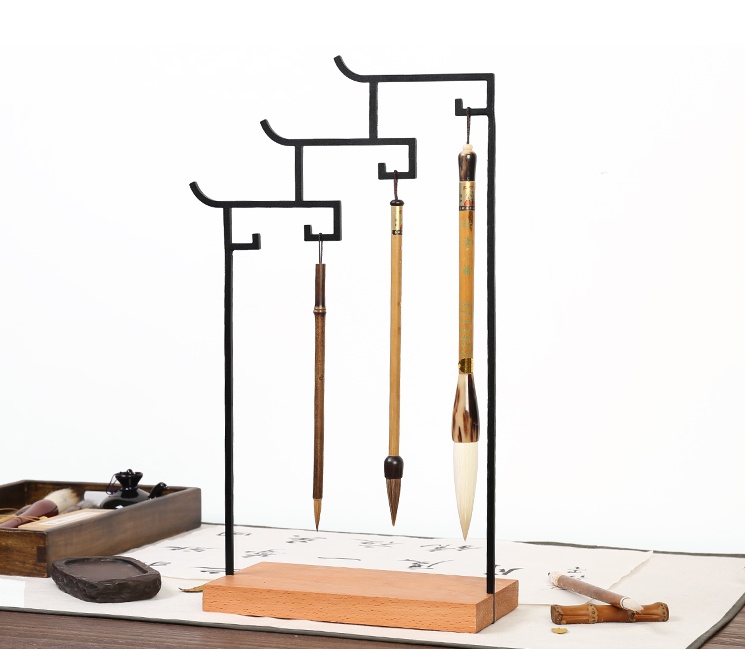 鐵藝微風(fēng)筆架，福連文苑極簡筆架圖片