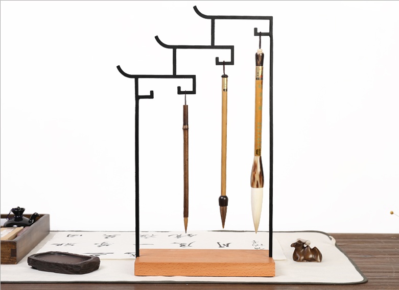 鐵藝微風(fēng)筆架，福連文苑極簡筆架圖片