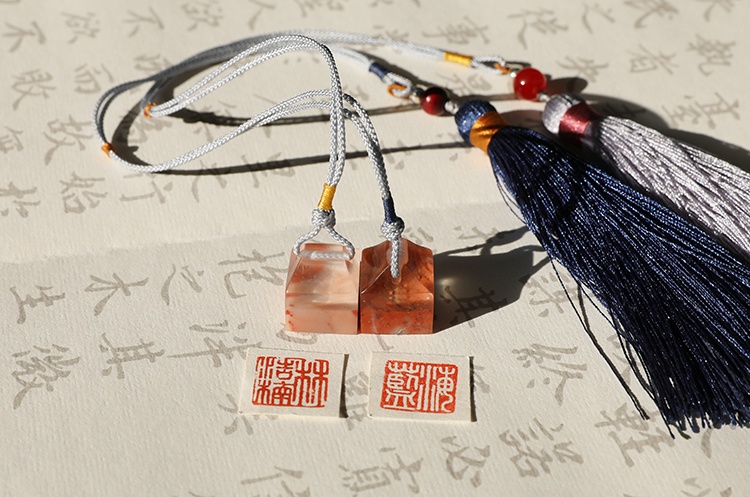 純手工壽山石印章，精致小巧印章圖片