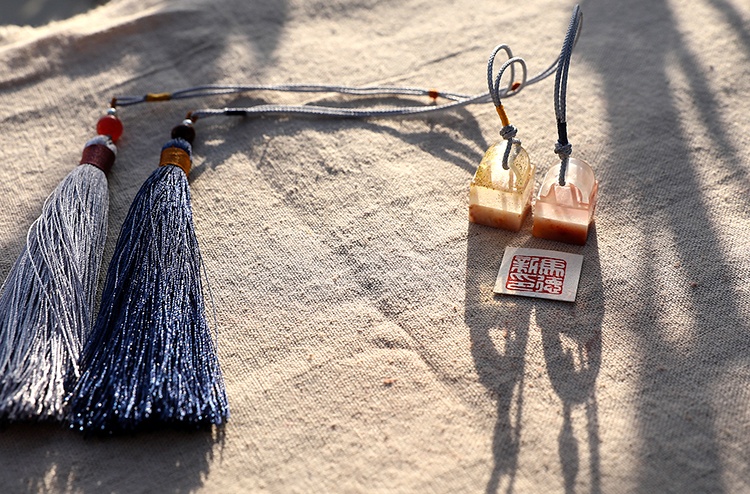 純手工壽山石印章，精致小巧印章圖片