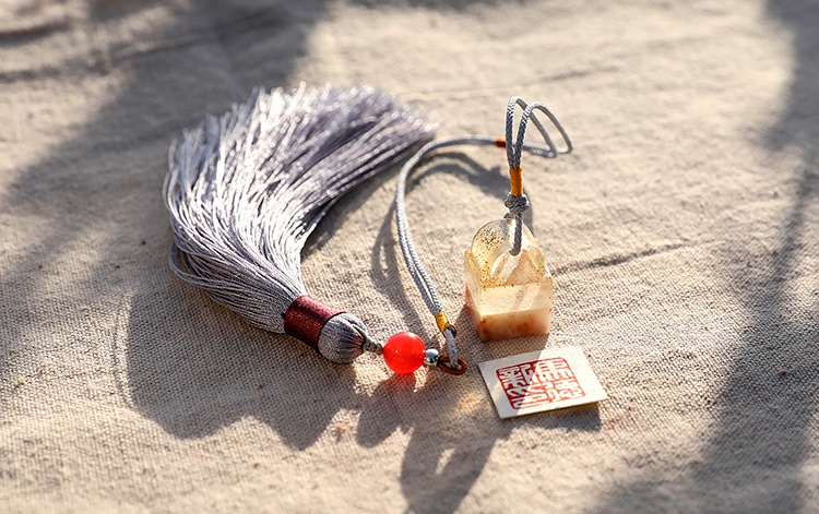 純手工壽山石印章，精致小巧印章圖片