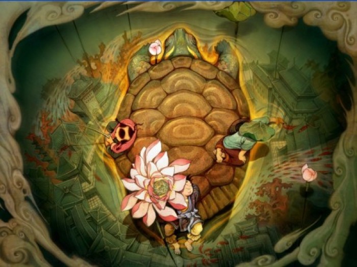 福連文苑年畫插畫，福連文苑手繪插畫圖片