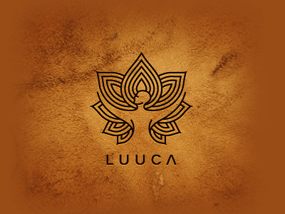 圣潔精簡蓮花logo，精品個(gè)性蓮花logo設(shè)計(jì)