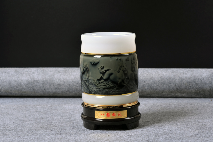 兵馬俑精致筆筒，送禮首選精品筆筒