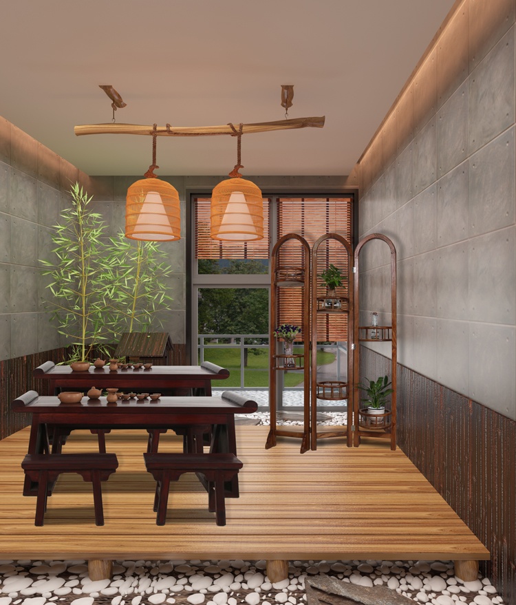 簡約花藝雅韻屏風(fēng)，百搭中式屏風(fēng)