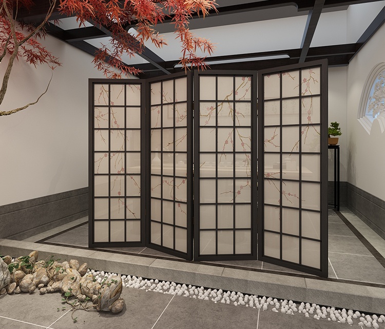 梅花油布屏風(fēng)，經(jīng)典中式屏風(fēng)