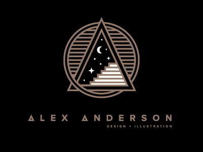 月球創(chuàng)意logo，個性logo設(shè)計