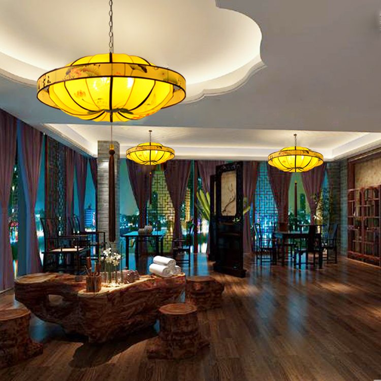 福連文苑燈籠式燈具，精美別致福連文苑燈具圖片