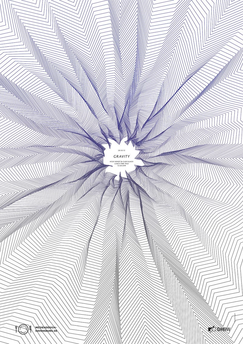 視覺沖擊海報，三維視角海報設計