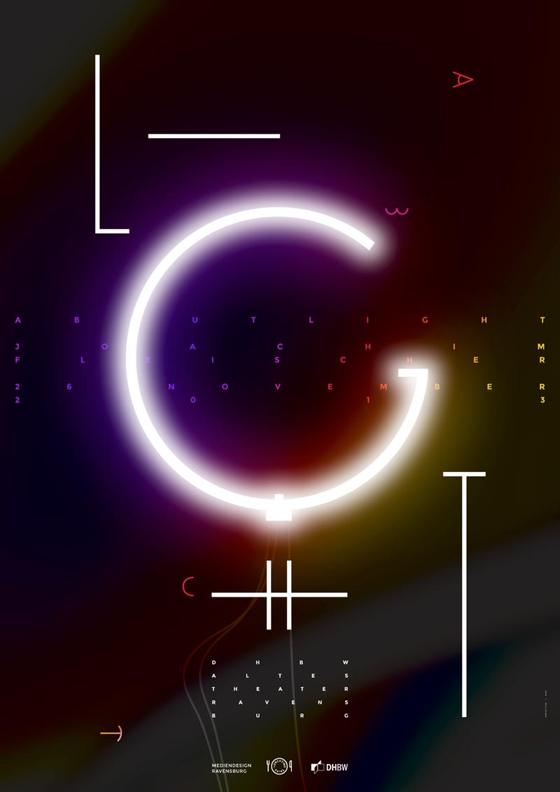 視覺沖擊海報，三維視角海報設計