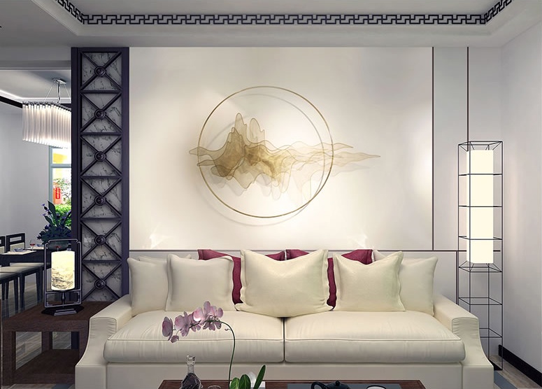 天水一色簡約工藝品，精美華貴壁掛裝飾工藝品