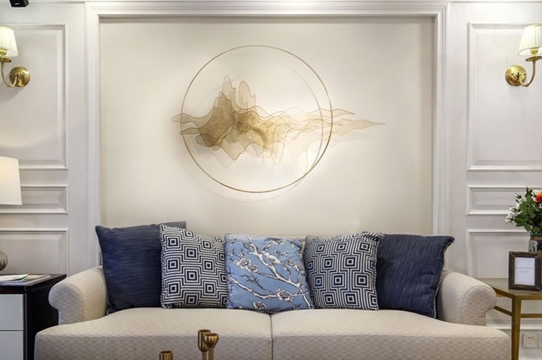 天水一色簡約工藝品，精美華貴壁掛裝飾工藝品