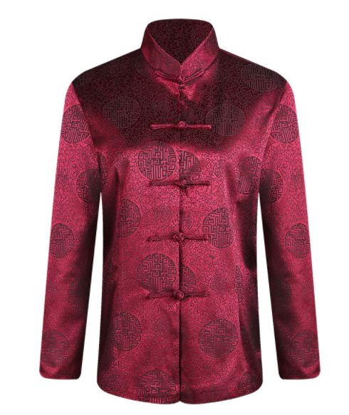 三色唐版福連文苑老人過壽中山裝圖片