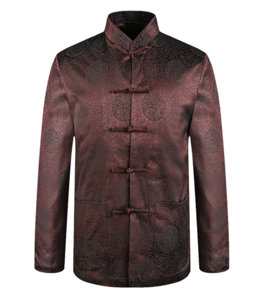 三色唐版福連文苑老人過壽中山裝圖片