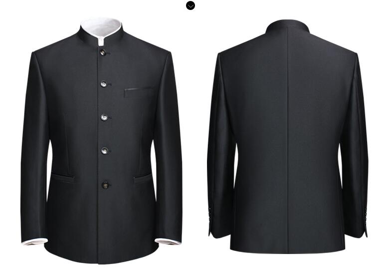 改良版福連文苑唐裝男中老年中山裝